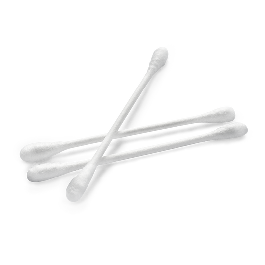 MaiMed -Tip Classic ECO (testa piccola) tamponi di cotone non sterili, bastoncino di cartone, 200 pezzi/sacchetto | Confezione (200 pezzi)