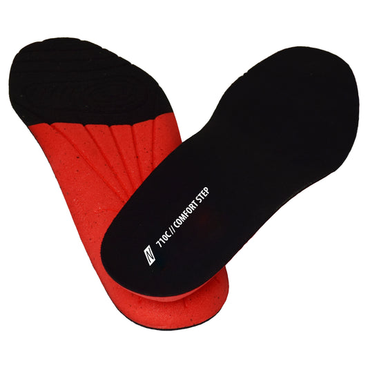 NITRAS COMFORT STEP, solette, nero / rosso