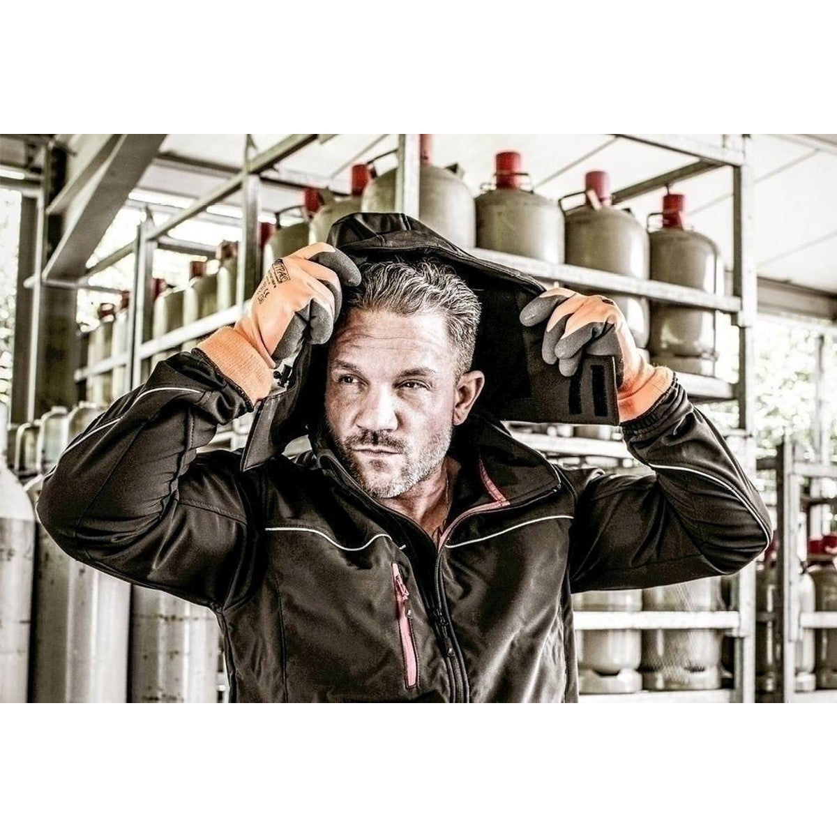 cappuccio removibile NITRAS, nero, poliestere OEKO-TEX: 94%; Elastan: 6% | Confezione (1 pezzo)