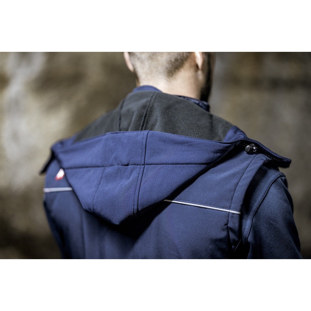 cappuccio staccabile NITRAS, blu navy, poliestere OEKO-TEX: 94%; Elastan: 6% | Confezione (1 pezzo)