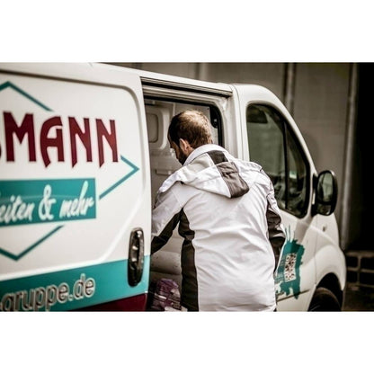 Cappuccio removibile NITRAS, bianco/grigio, poliestere OEKO-TEX: 94%; Elastan: 6% | Confezione (1 pezzo)