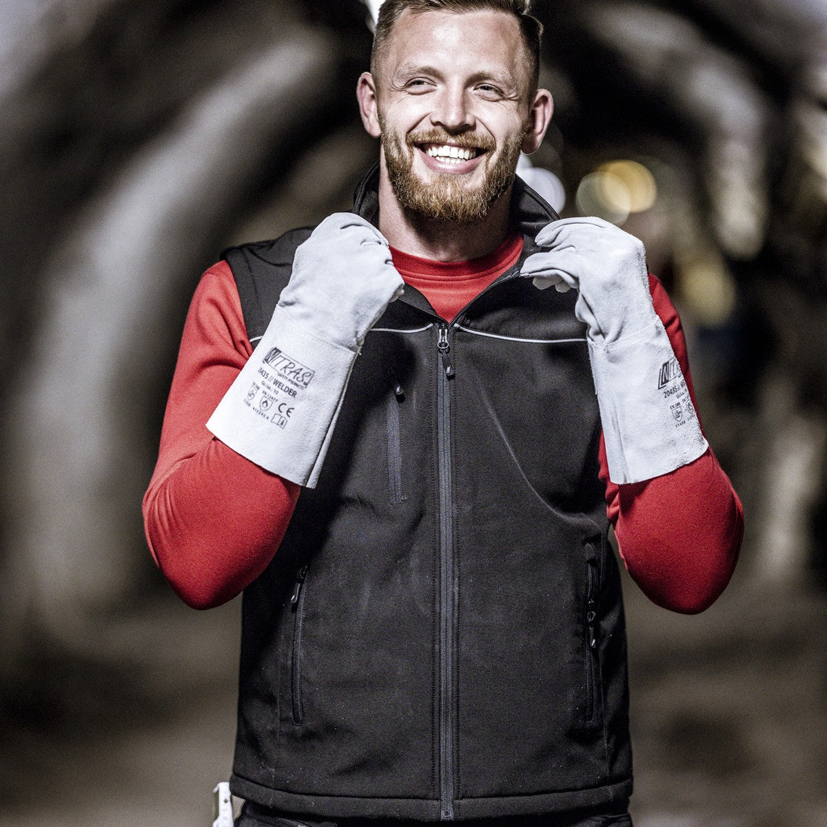 NITRAS MOTION TEX LIGHT, gilet softshell, nero