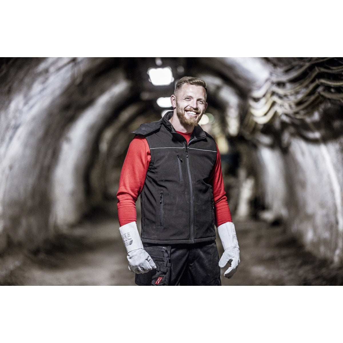 NITRAS MOTION TEX LIGHT, gilet softshell, nero