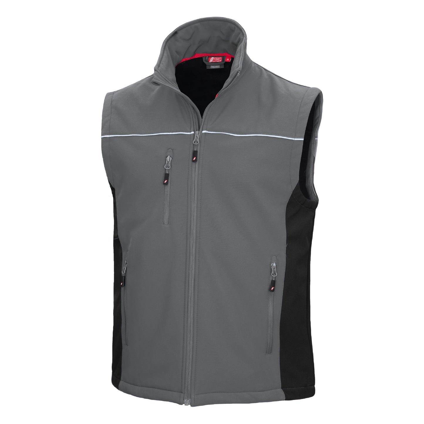 NITRAS MOTION TEX LIGHT, gilet softshell, grigio/nero
