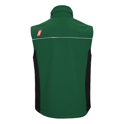 NITRAS MOTION TEX LIGHT, gilet softshell, verde/nero