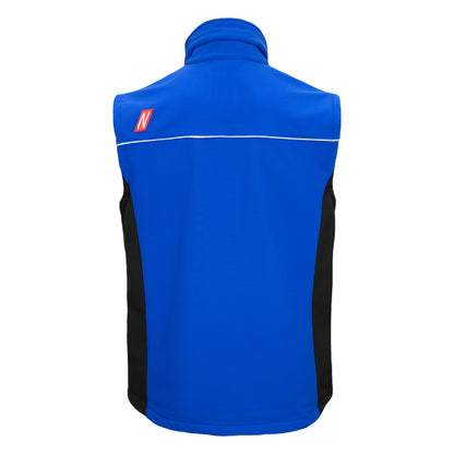 NITRAS MOTION TEX LIGHT, gilet softshell, blu royal / nero