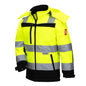 NITRAS MOTION TEX KIDS, giacca softshell alta visibilità, giallo neon/nero