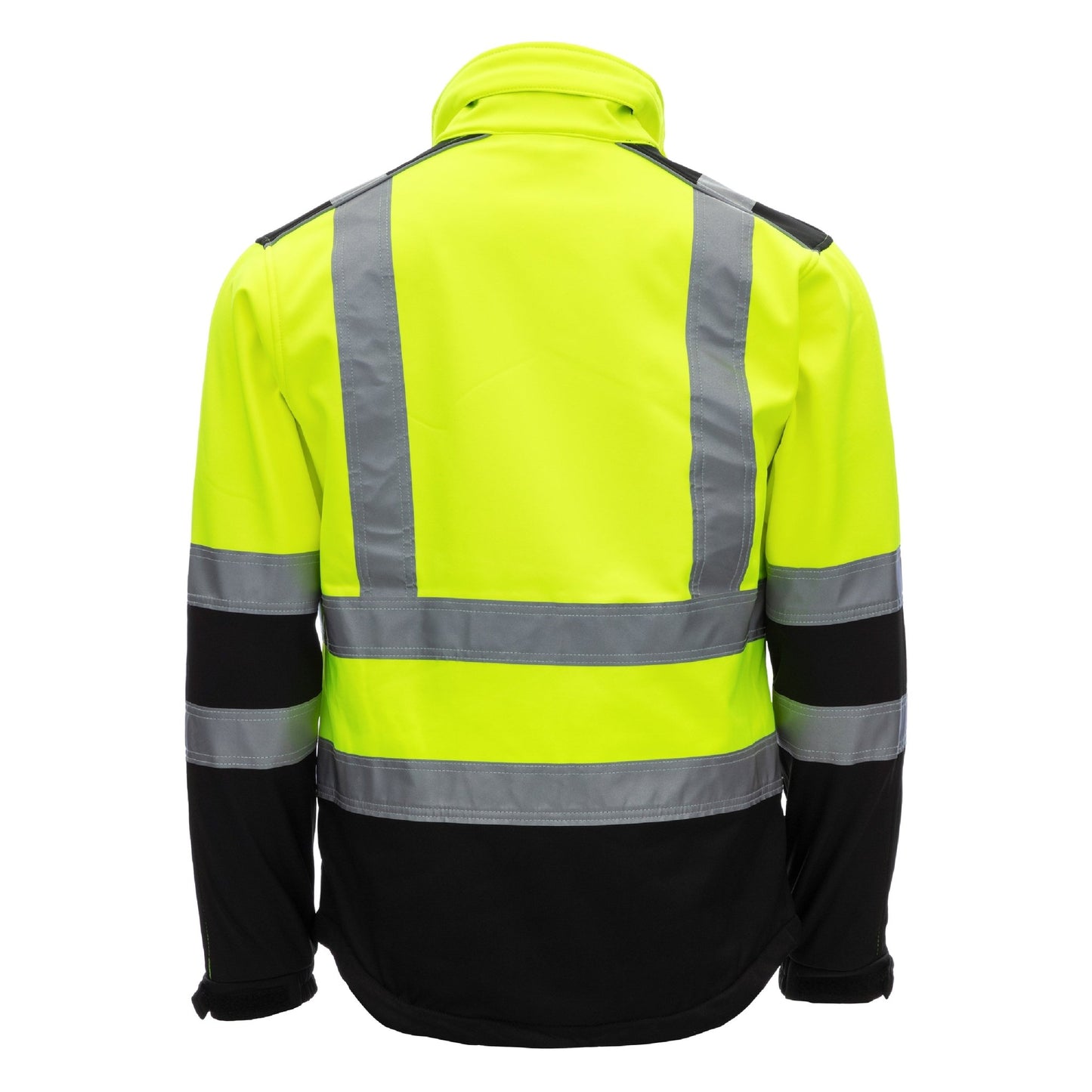 NITRAS MOTION TEX VIZ, giacca softshell ad alta visibilità, giallo neon / nero