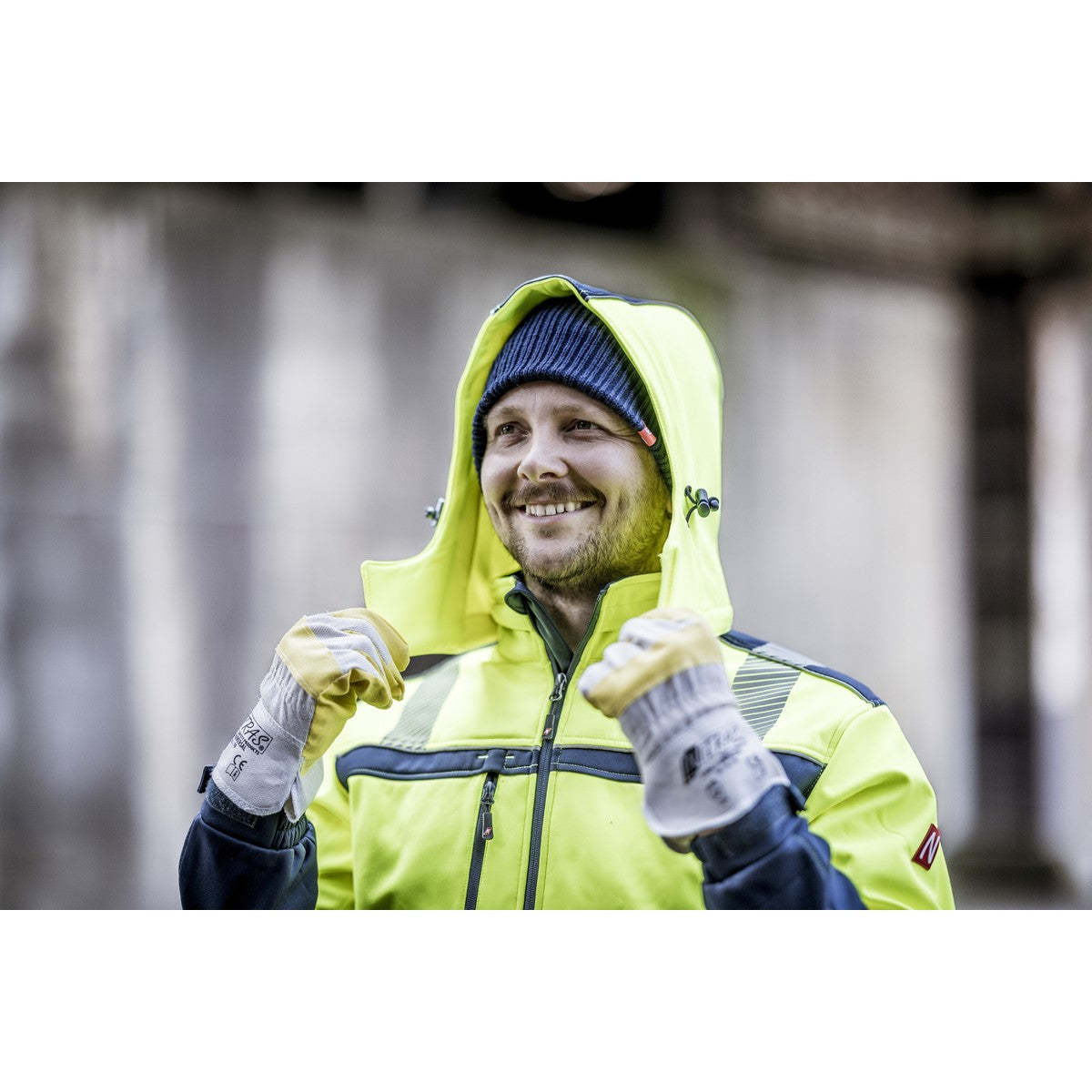 NITRAS UNIVERSAL, guanti in ecopelle, colore naturale/giallo, cotone EN 388 | Confezione (12 paia)