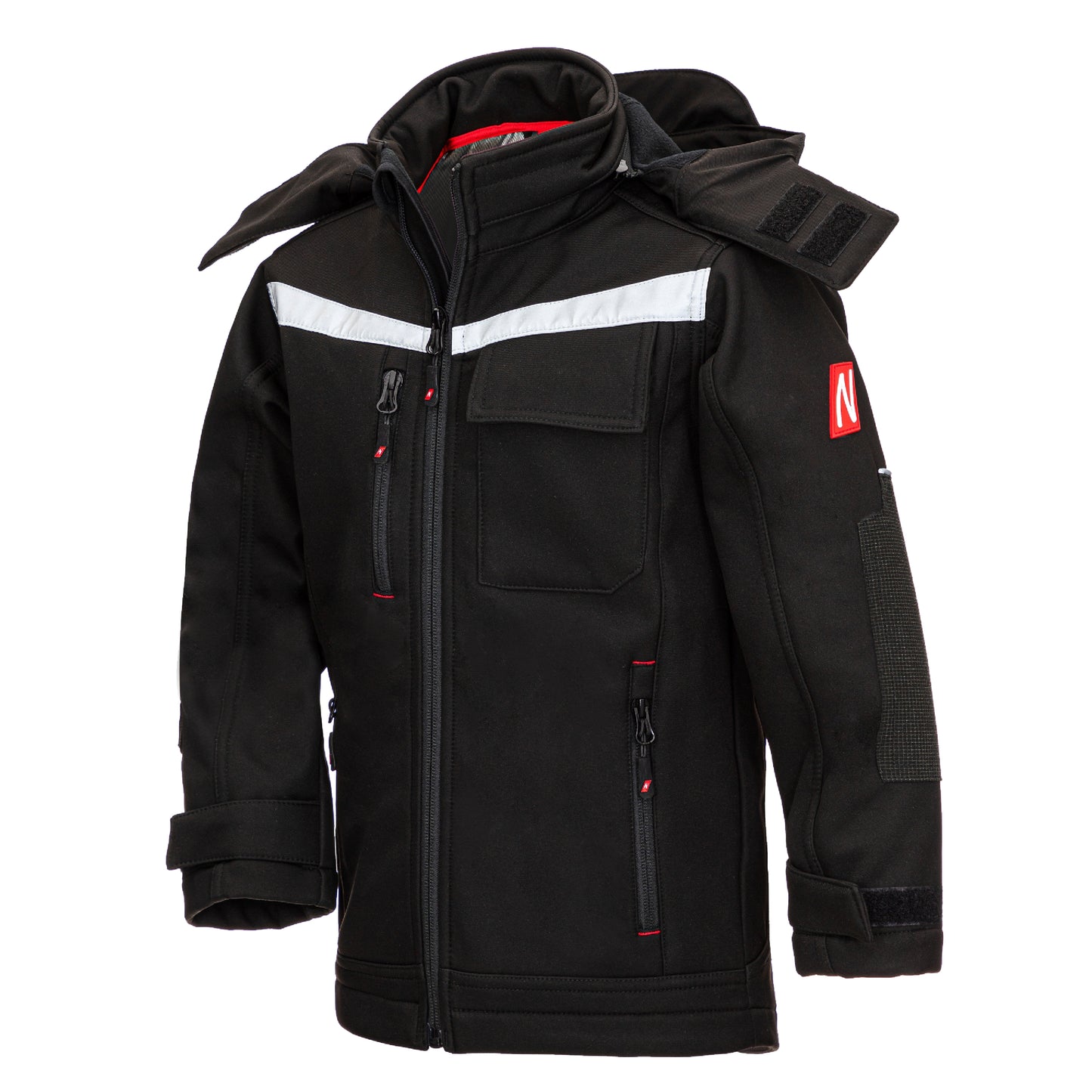 NITRAS MOTION TEX KIDS, giacca softshell, nera