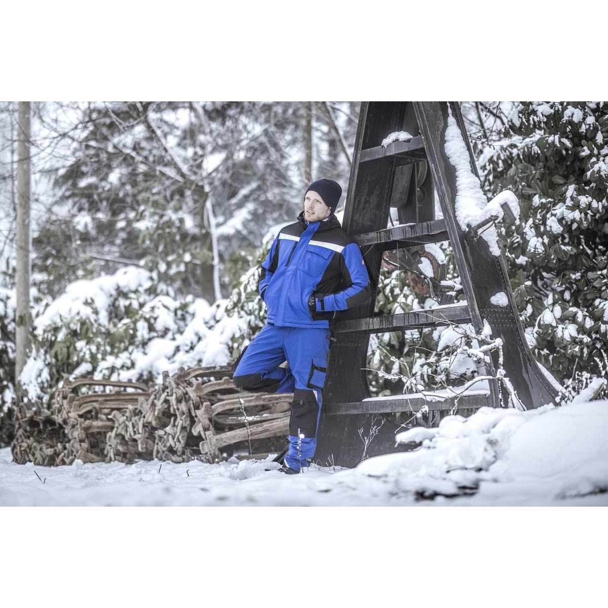 NITRAS MOTION TEX PLUS, giacca invernale, blu royal / nero