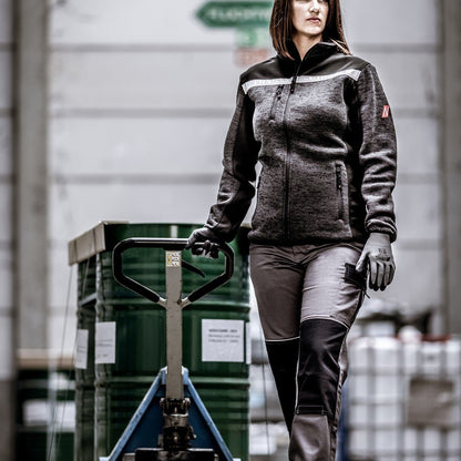 NITRAS MOTION TEX PLUS, giacca softshell in maglia, nera