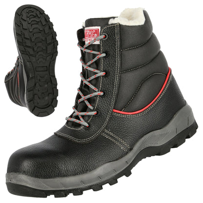 NITRAS STEP MID+ MF W, stivali invernali di sicurezza S3 CI, di media altezza, neri