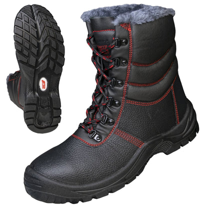 NITRAS BASIC STEP MID+ W, stivali invernali di sicurezza S3 CI, di media altezza, neri