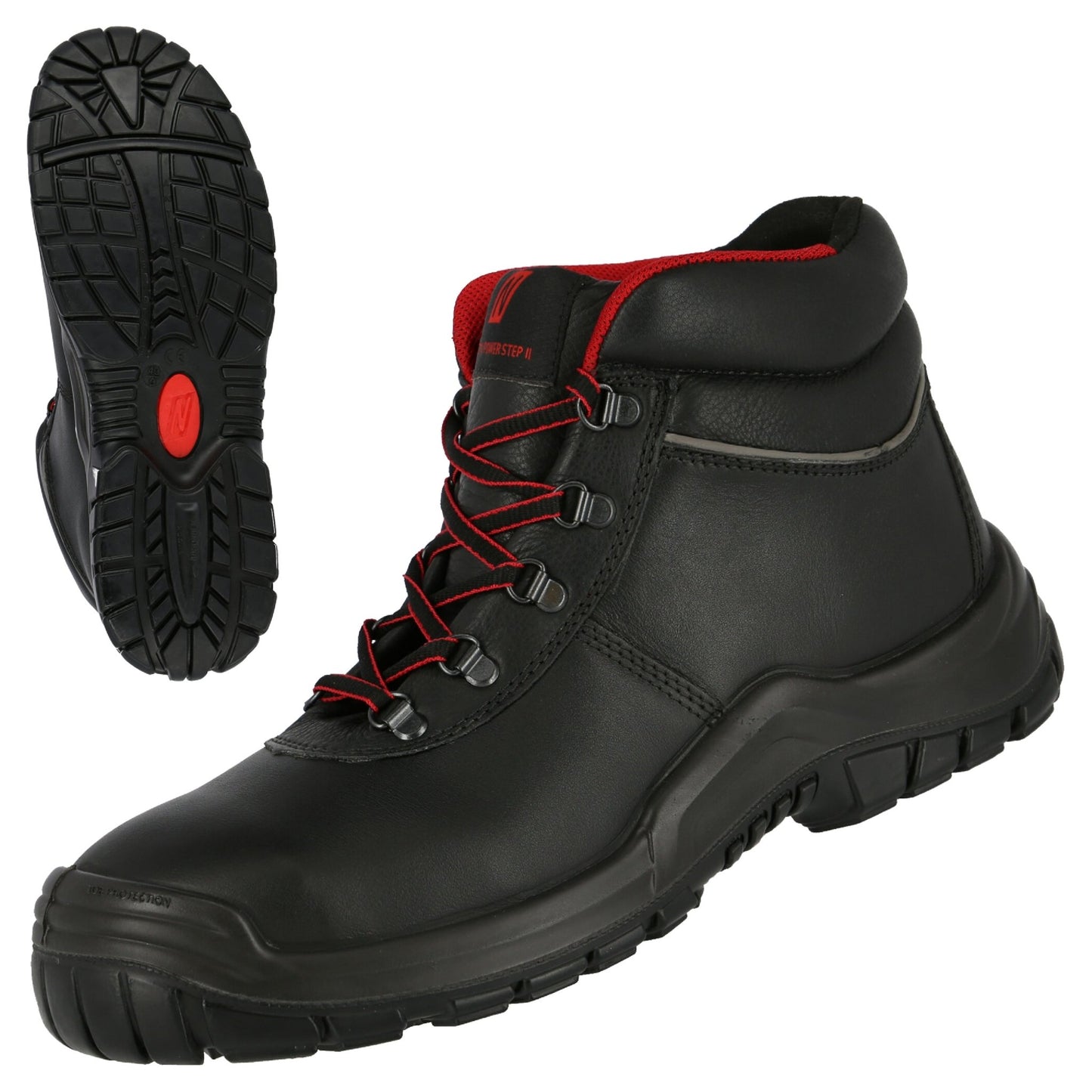 Stivali antinfortunistici NITRAS POWER STEP MID, S3 HI HRO, di media altezza, neri
