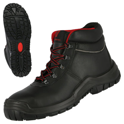 Stivali antinfortunistici NITRAS POWER STEP MID, S3 HI HRO, di media altezza, neri