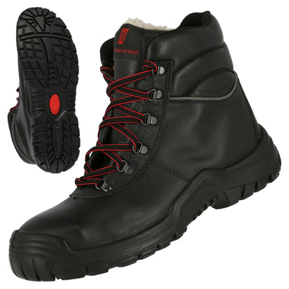 NITRAS POWER STEP MID+, S3 CI HI HRO SRC stivali invernali di sicurezza, altezza media, neri