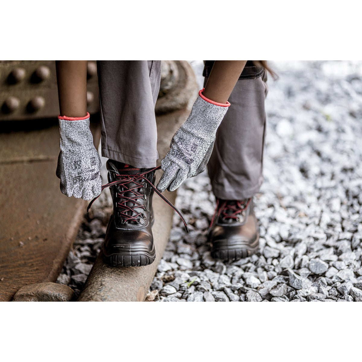 NITRAS CUT B, guanti antitaglio, grigio/nero