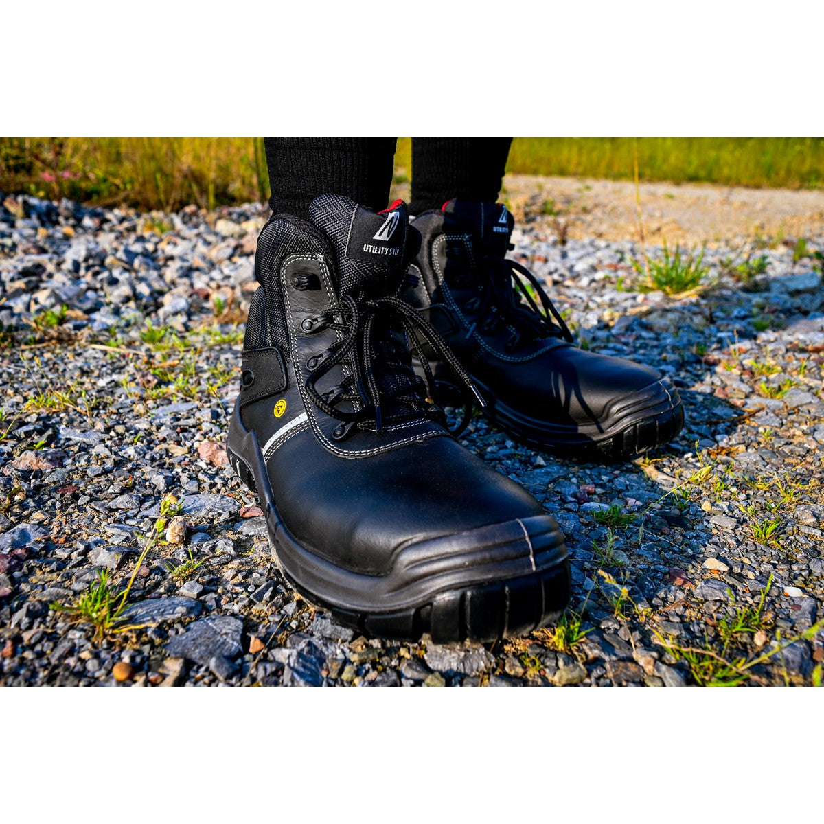 Stivali antinfortunistici NITRAS UTILITY STEP MID, S3L CI FO SR, neri