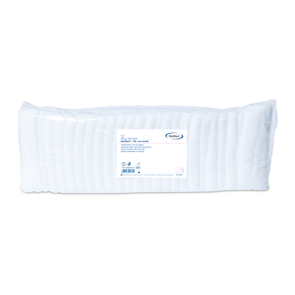 Borsa in lamina di cotone per bende a zig-zag MaiMed-VW