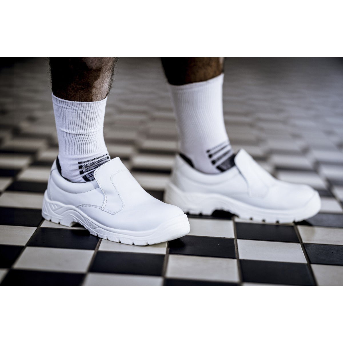 NITRAS CLEAN STEP SL, pantofole di sicurezza S2, bianche