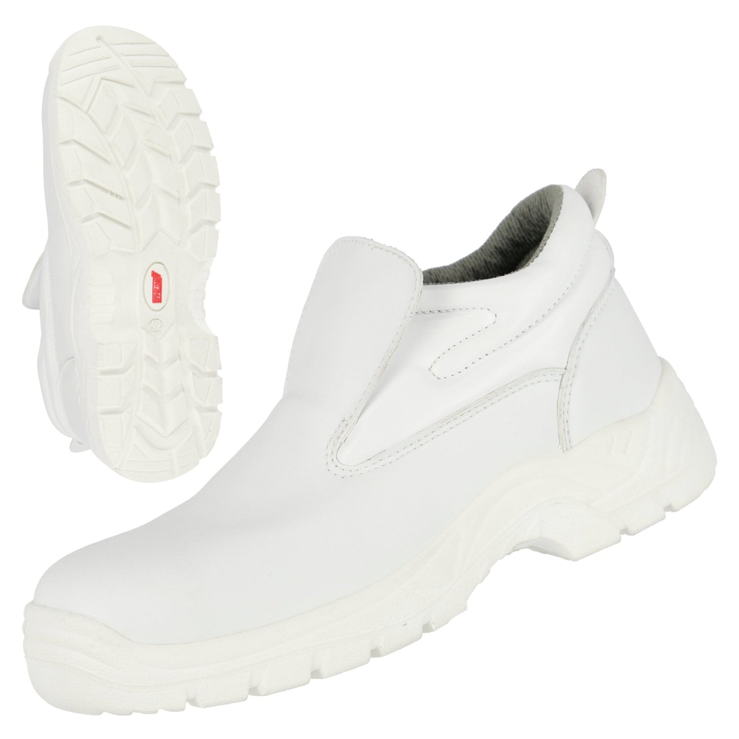 NITRAS CLEAN STEP MID SL, pantofole di sicurezza S2, bianche