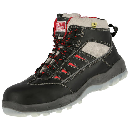 NITRAS SPORT STEP MID, stivali antinfortunistici S3, altezza media, neri