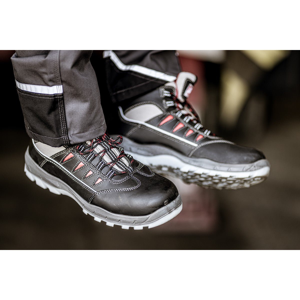 NITRAS SPORT STEP MID, stivali antinfortunistici S3, altezza media, neri
