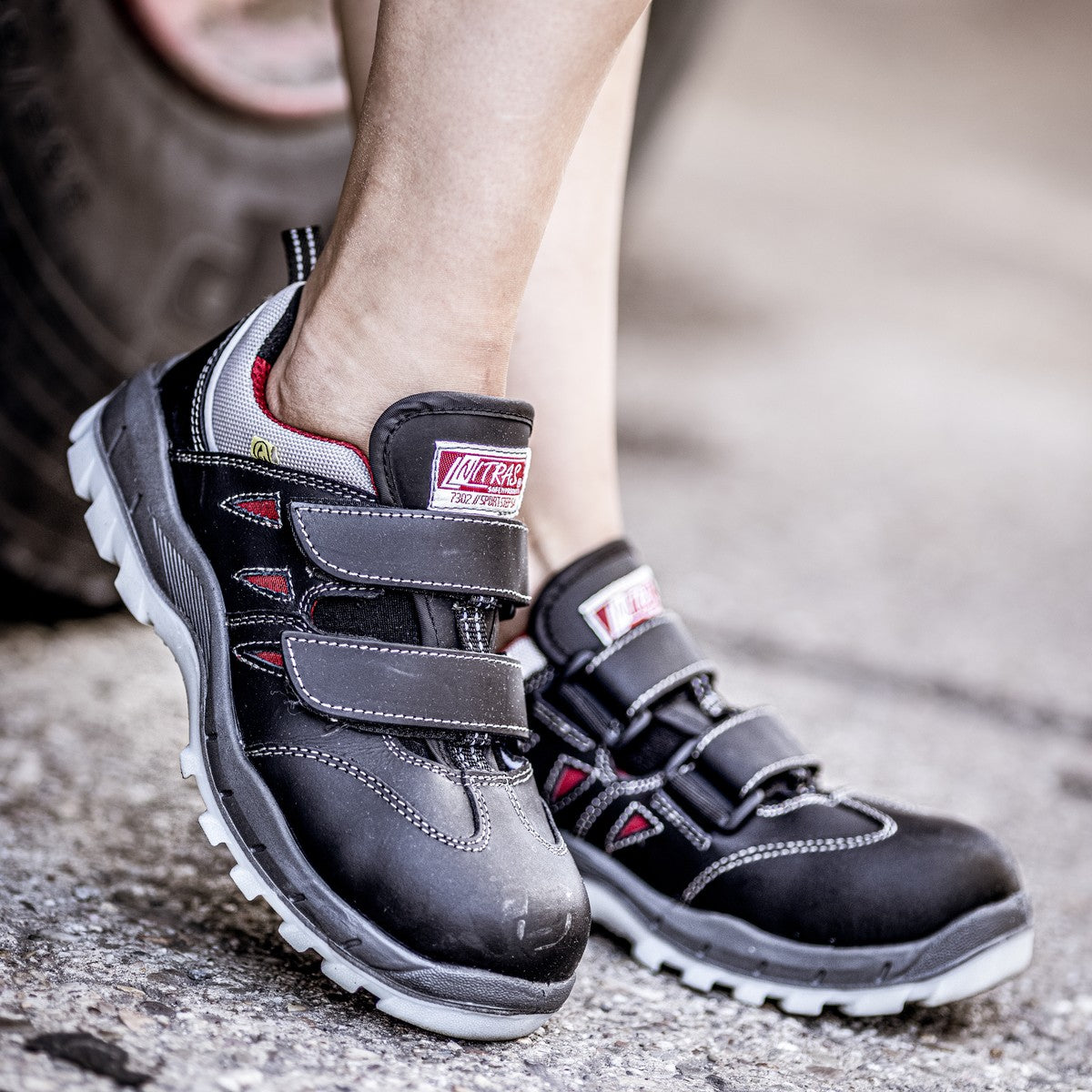 NITRAS SPORT STEP SA, sandali antinfortunistici S1P, neri