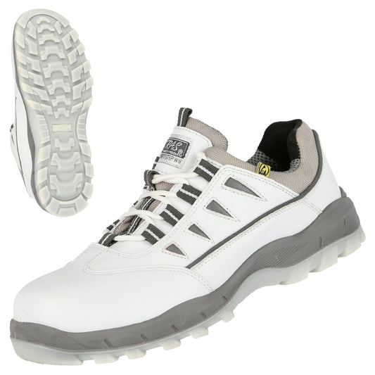 NITRAS SPORT STEP WH, scarpe antinfortunistiche basse, bianche