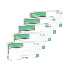 Guanti da esplorazione in lattice MaiMed-soft PF non sterili senza polvere 100 pezzi/scatola