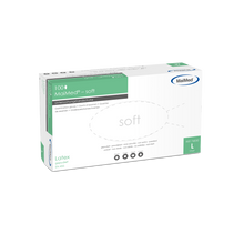 Guanti da esplorazione in lattice morbido MaiMed, non sterili, con polvere, 100 pezzi/scatola