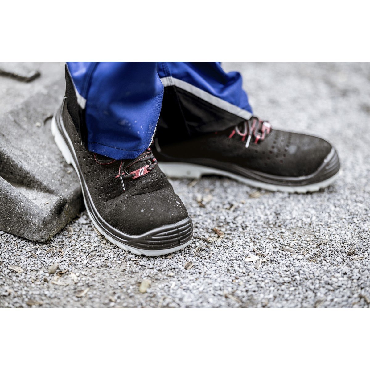 NITRAS MICRO STEP, scarpe antinfortunistiche S1P, nere