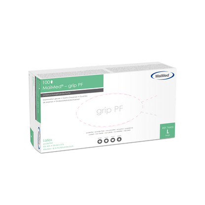 Guanti da esplorazione in lattice MaiMed-grip PF, non sterili e senza polvere