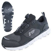 NITRAS SONIC STEP FIT, scarpe basse di sicurezza S3S FO HRO SC SR, grigio / nero