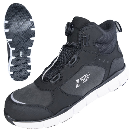 NITRAS SONIC STEP MID FIT, S3S FO HRO SC SR, stivali antinfortunistici, altezza media