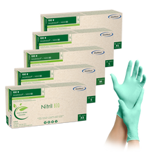 MaiMed-Nitrile BIO, guanto in nitrile senza lattice, non sterile, senza polvere, verde, 100 pezzi/scatola