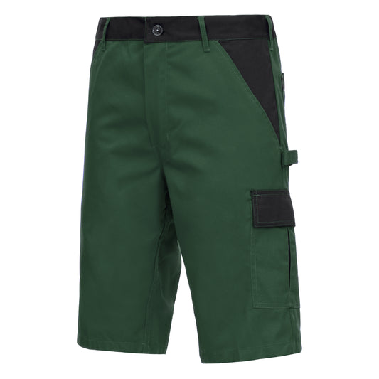 NITRAS MOTION TEX LIGHT, pantaloni da lavoro, corti, verde/nero