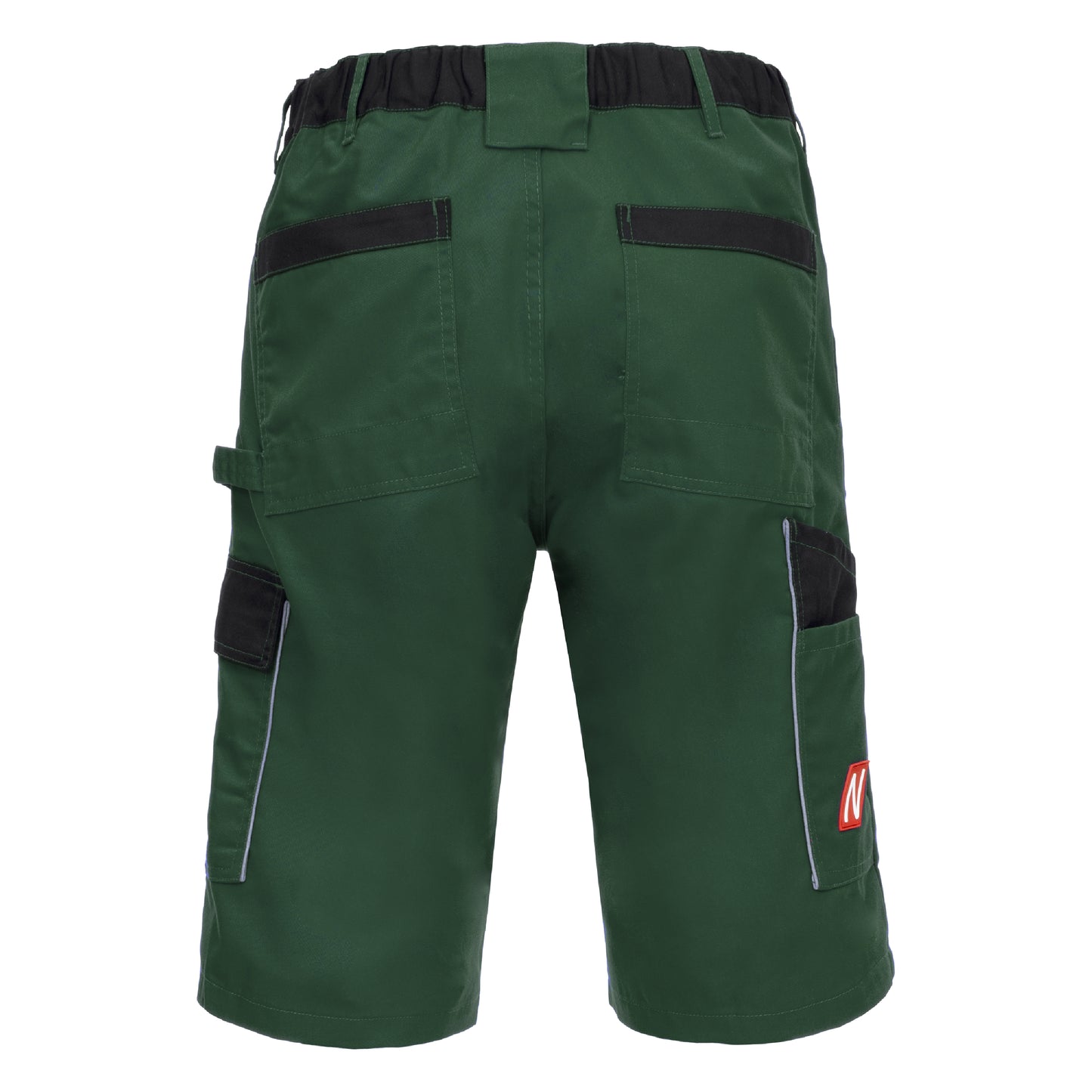 NITRAS MOTION TEX LIGHT, pantaloni da lavoro, corti, verde/nero