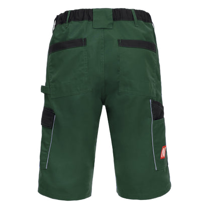 NITRAS MOTION TEX LIGHT, pantaloni da lavoro, corti, verde/nero
