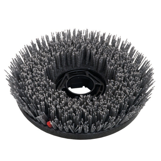 La spazzola abrasiva (33 cm) di Diversey Deutschland GmbH & Co. OHG è una spazzola rotonda e nera con setole rigide e supporto centrale in plastica, progettata per lo swingo 1650 per la pulizia di pavimenti duri. Venduta in confezione da 1 pezzo.