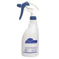 Una bottiglia spray a grilletto bianca da 0,5L con testa di spruzzatura blu e chiusura di Diversey Deutschland GmbH & Co. OHG, etichettata con "Sprint Multiuso". Progettata per la pulizia multifunzionale; l'etichetta contiene simboli per le istruzioni d'uso.