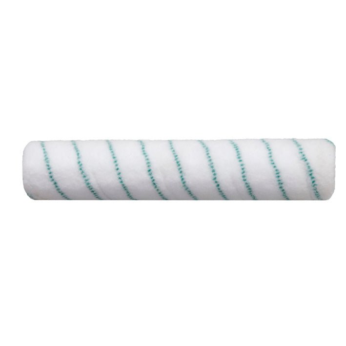 Il rullo in microfibra attivo da 38 cm di Diversey Deutschland GmbH & Co. OHG, progettato per il swingo 350, è una copertura cilindrica in microfibra bianca con strisce verdi diagonali, raffigurata su uno sfondo bianco monocromatico. Confezione: 1 pezzo.
