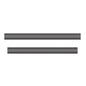 Due strisce di velcro rettangolari, grigio scuro, di ricambio in metallo di Diversey Deutschland (Jonmaster Velcro Strips 40 cm, set da 2 per 7520280), raffigurate su bianco-perfette per la pulizia di grandi superfici. La confezione contiene 1 pezzo.