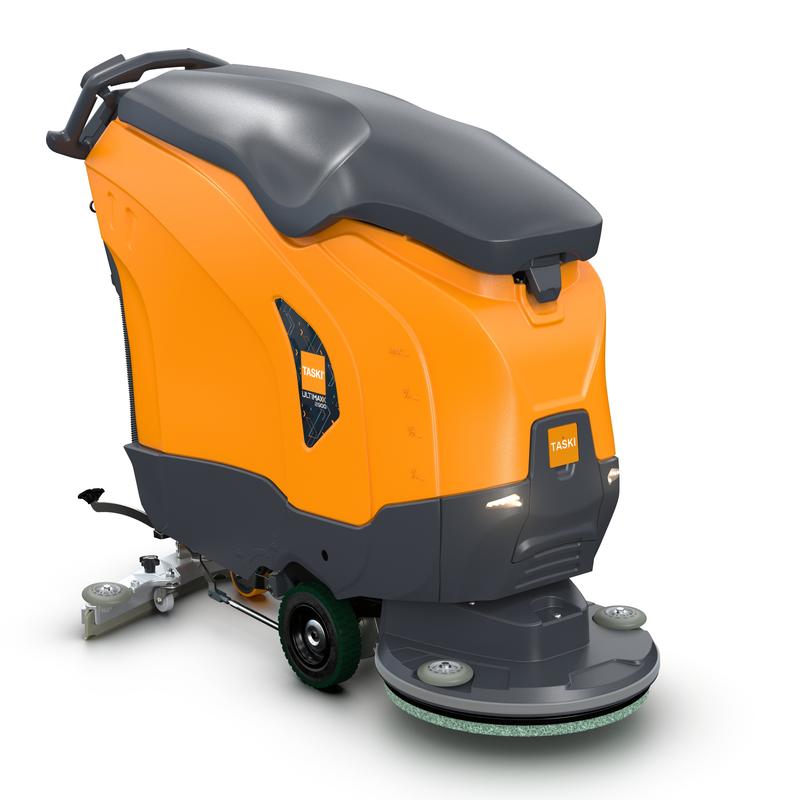 Il TASKI ULTIMAXX 2900 SD50 Performance EBU di Diversey Deutschland è una lavasciuga di ultima generazione con trazione a ruote, un serbatoio da 63L e un disco singolo da 50cm, ideale per la pulizia efficace dei pavimenti industriali.