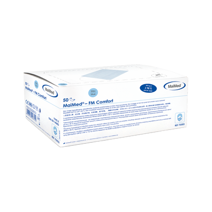 Mascherina chirurgica MaiMed-FM Comfort, non sterile, 3 veli, 50 pezzi/scatola