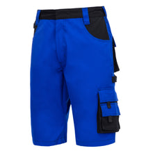 NITRAS MOTION TEX PLUS, pantaloni da lavoro, corti, blu royal/nero