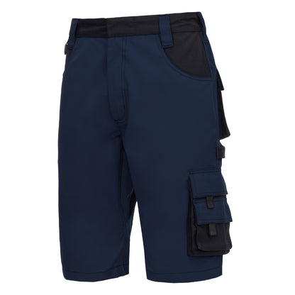NITRAS MOTION TEX PLUS, pantaloni da lavoro, corti, blu navy/nero