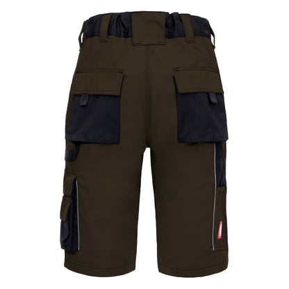 NITRAS MOTION TEX PLUS, pantaloni da lavoro, corti, marrone/nero