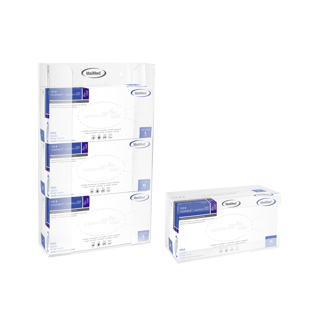 Supporto da parete MaiMed per vani portaoggetti con molla in acrilico - dimensioni: 246x106x135mm - confezione da 1 | Confezione (1 pezzo)